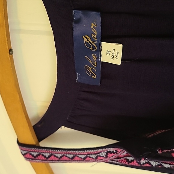 Aztec Embroidered Boho Sleeveless Top Cover-up  or Dress - Picture 5 of 7